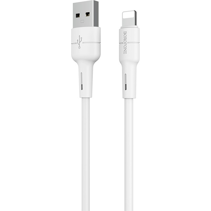 Кабель BOROFONE BX30 Silicone Charging Data Cable for Lightning 1м White