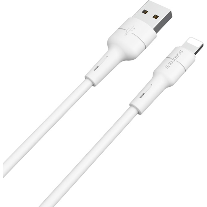 Кабель BOROFONE BX30 Silicone Charging Data Cable for Lightning 1м White