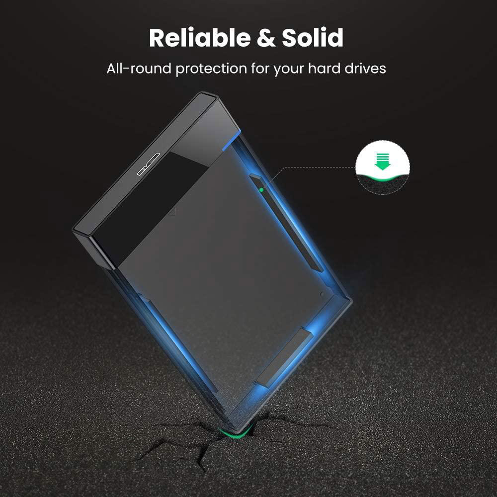 Кишеня зовнішня UGREEN US221 External Hard Drive Enclosure 2.5" SATA to USB3.0 (30848)