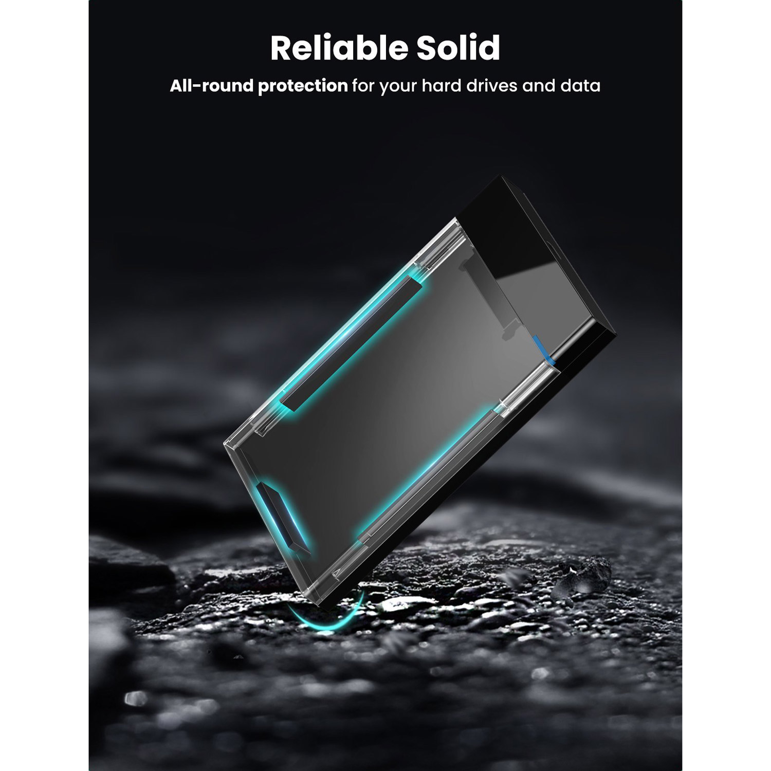 Карман внешний UGREEN US221 External Hard Drive Enclosure 2.5" SATA to USB3.1 (50743)