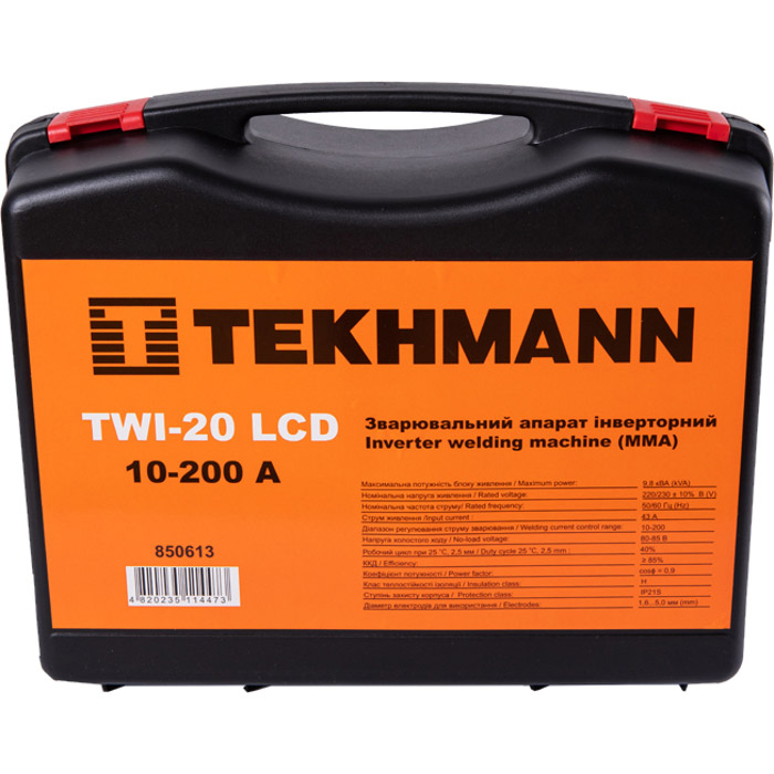 Зварювальний інвертор TEKHMANN TWI-20 LCD (850613)
