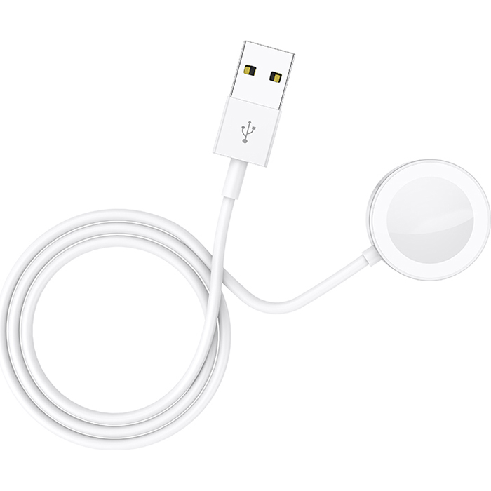 Беспроводное зарядное устройство BOROFONE BQ13 Magnetic Wireless Charger for Apple Watch USB-A 1.2м White