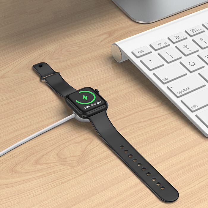 Бездротовий зарядний пристрій BOROFONE BQ13 Magnetic Wireless Charger for Apple Watch USB-A 1.2м White