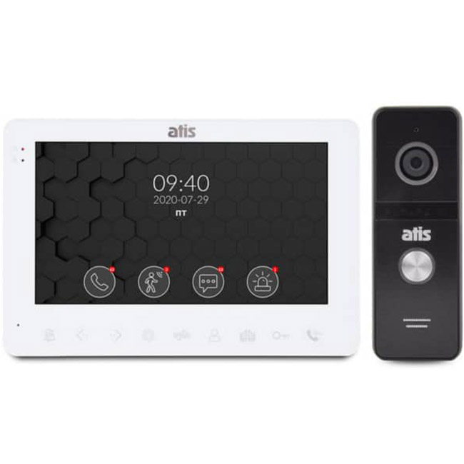 Комплект відеодомофона ATIS AD-780FHD White Kit Box