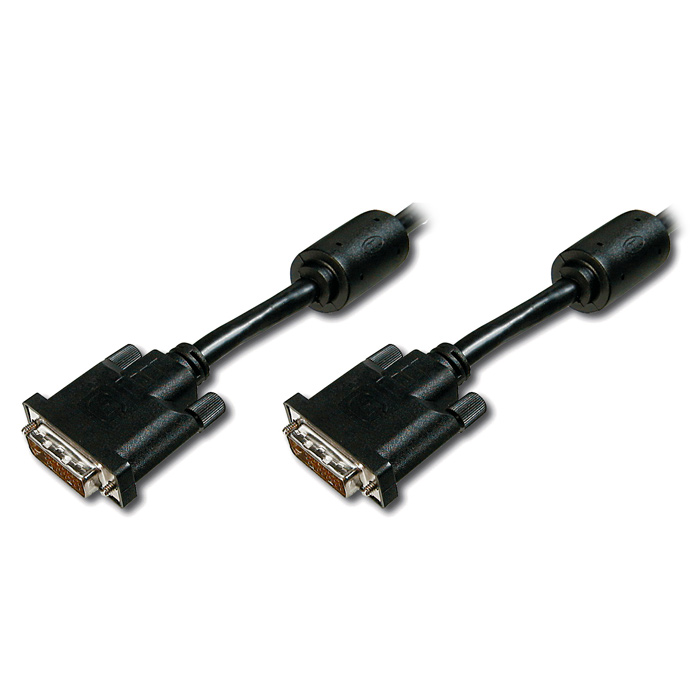 Кабель DIGITUS DVI 2м Black (AK-320101-020-S)