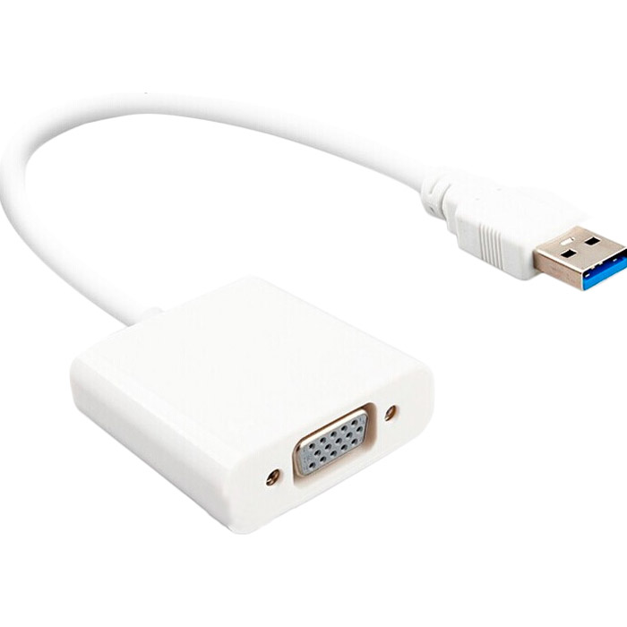 Адаптер USB - VGA White (S0380)
