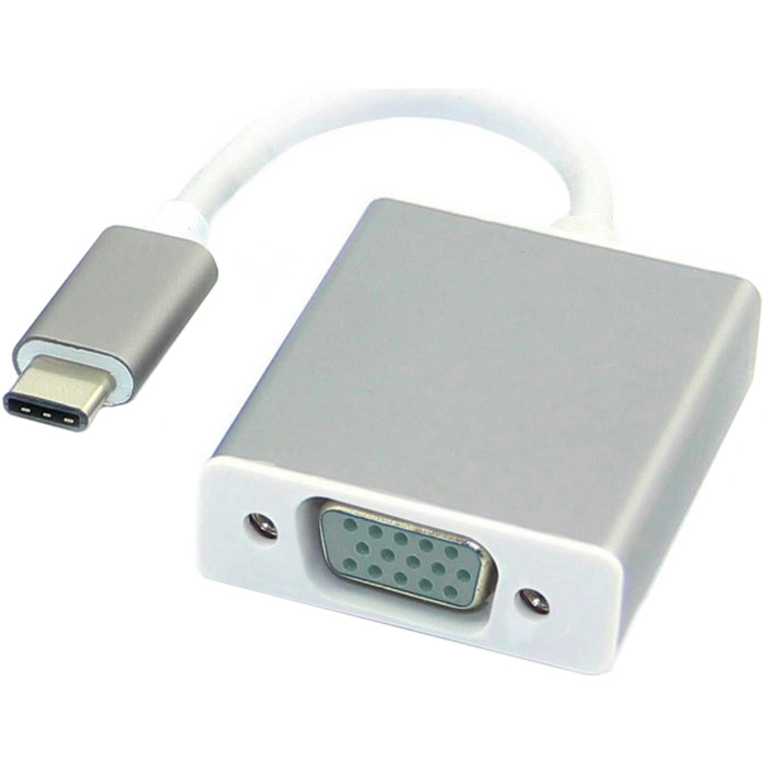 Адаптер USB-C - VGA White (S0743)