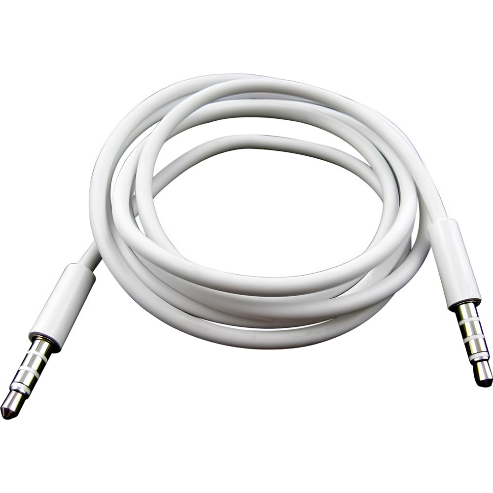 Кабель mini-jack 3.5mm 1м White (S0659)