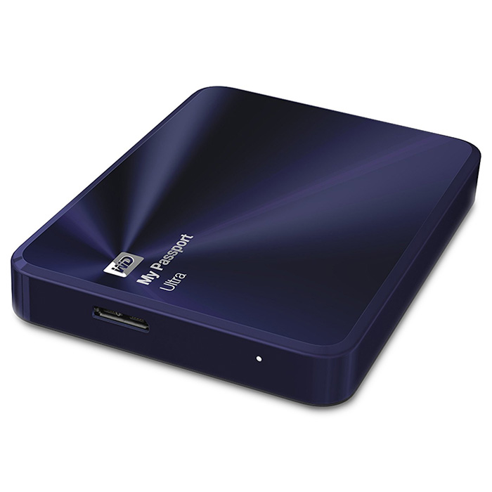 Портативний жорсткий диск WD My Passport Ultra Metal 3TB USB3.0 Blue/Black (WDBEZW0030BBA-EESN)