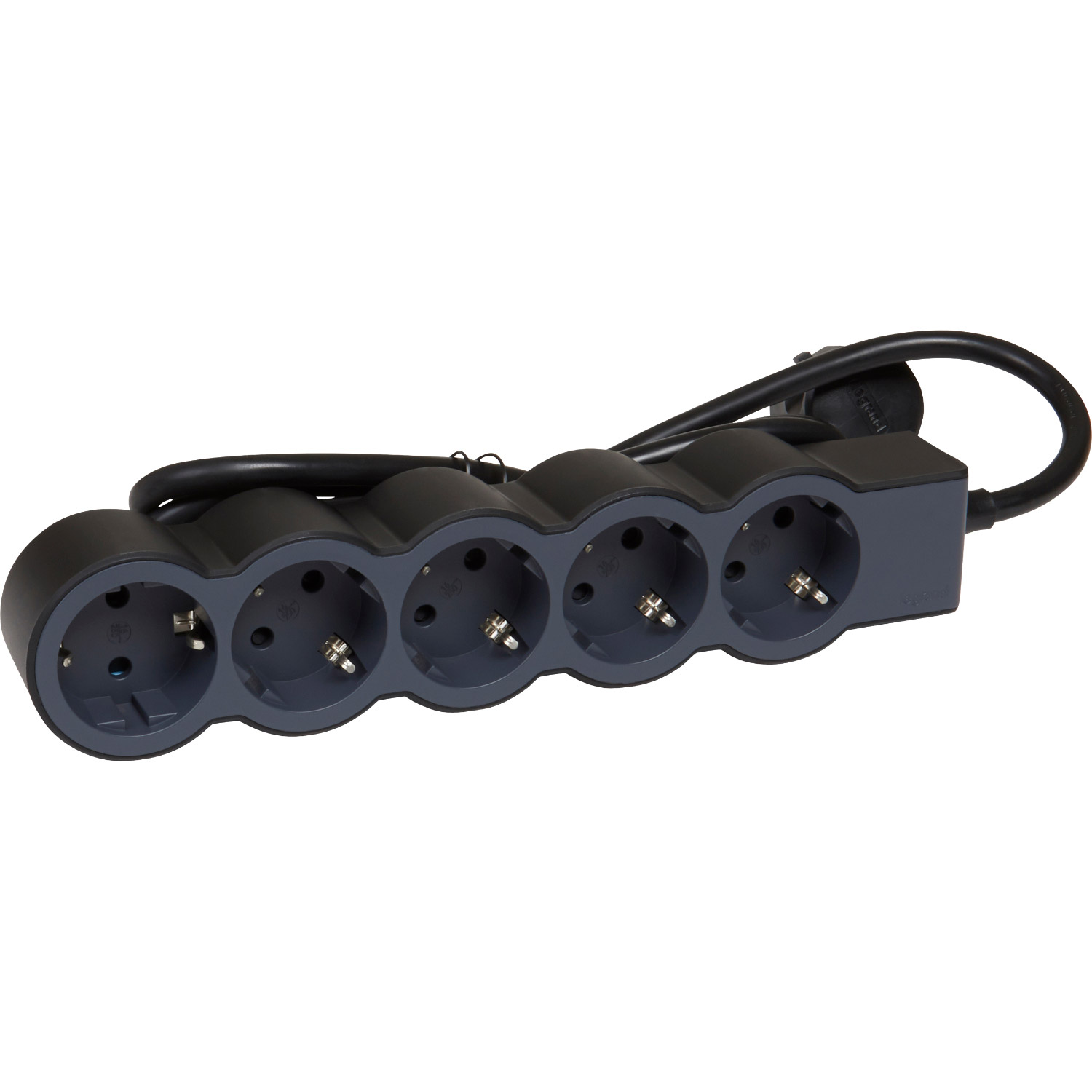 Подовжувач LEGRAND Standard 5x2K+3 Black, 5 розеток, 1.5м (694556)