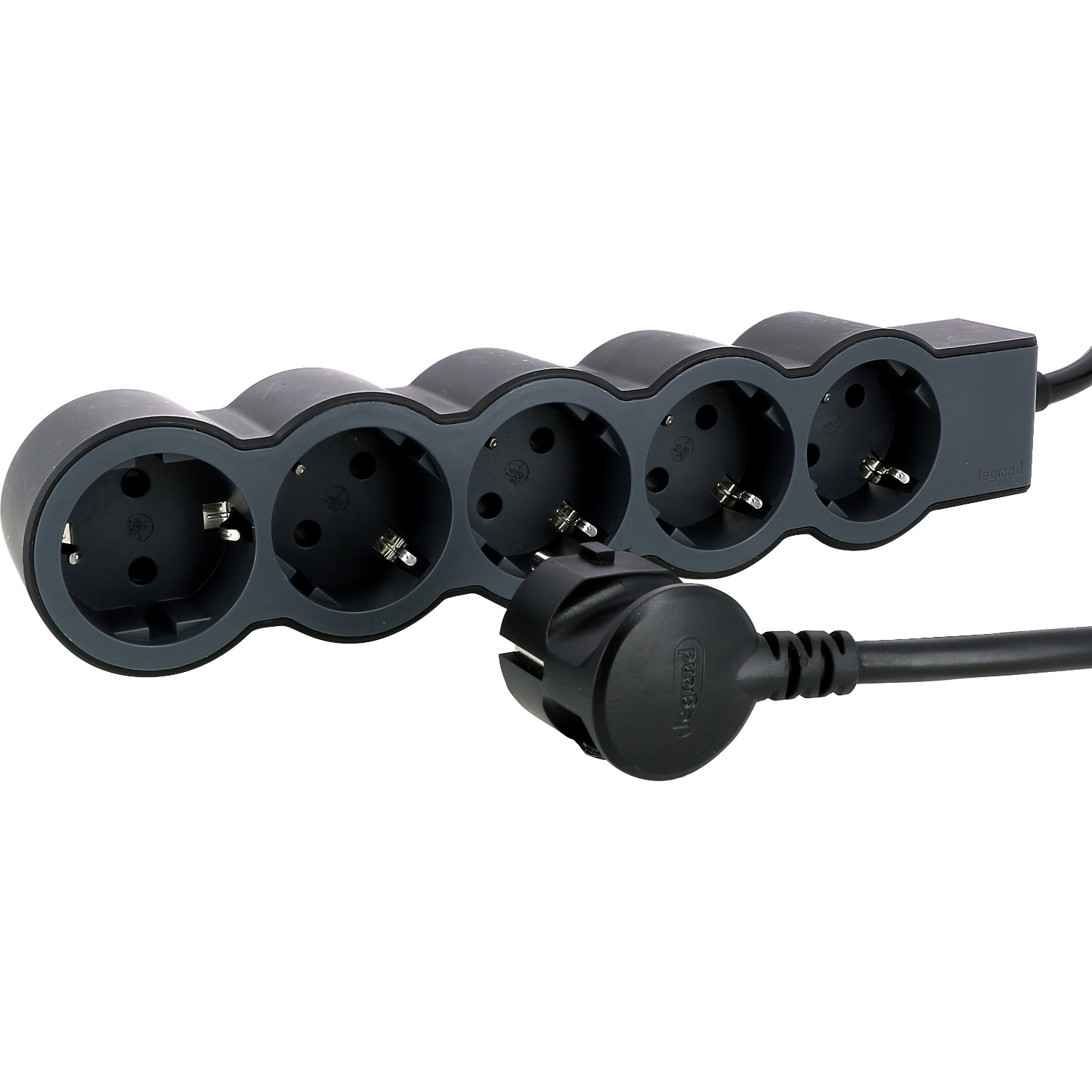 Подовжувач LEGRAND Standard 5x2K+3 Black, 5 розеток, 1.5м (694556)