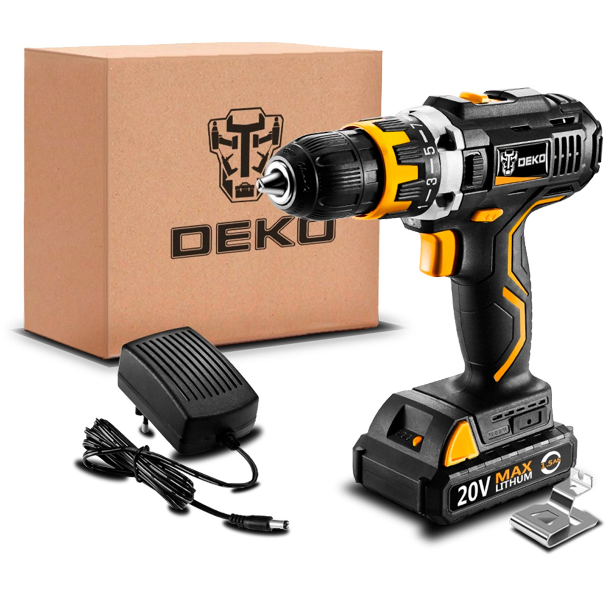 Аккумуляторная дрель-шуруповёрт DEKO GCD20DU2A