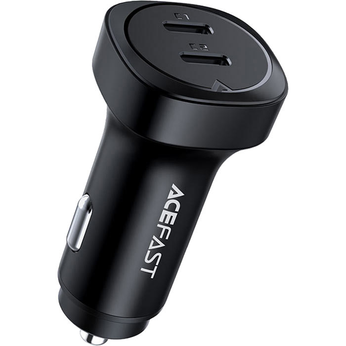 Автомобільний зарядний пристрій ACEFAST B2 Fast Charge Car Charger 72W (2xUSB-C, PD3.0 36W) Black