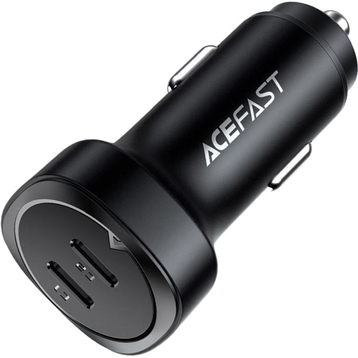 Автомобільний зарядний пристрій ACEFAST B2 Fast Charge Car Charger 72W (2xUSB-C, PD3.0 36W) Black