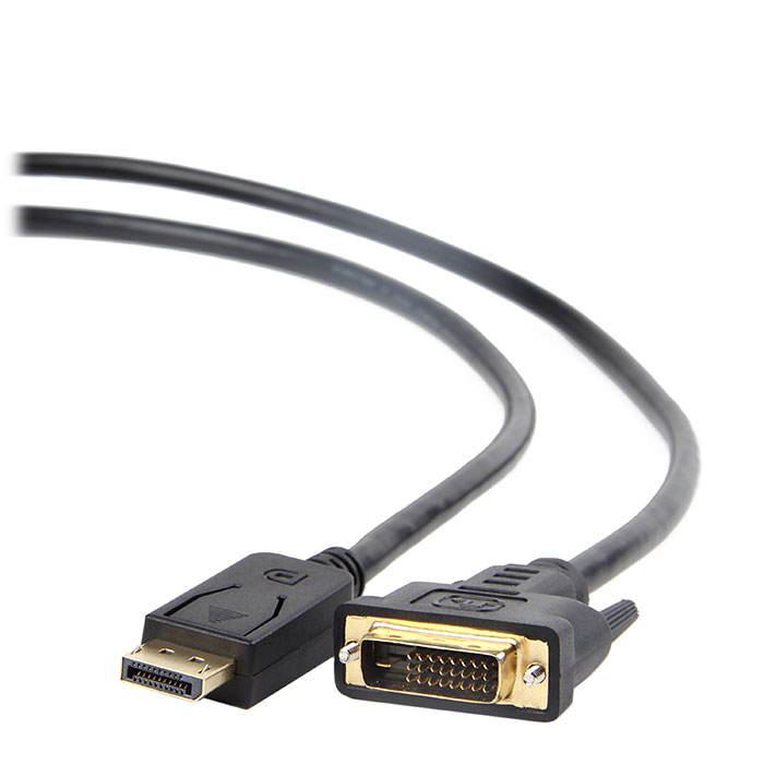 Кабель CABLEXPERT DisplayPort - DVI 1.8м Black (CC-DPM-DVIM-6)