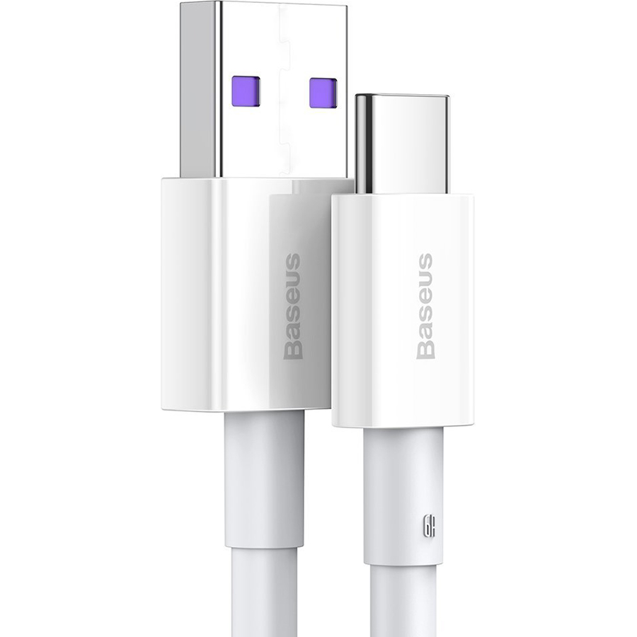 Кабель BASEUS Superior Series Fast Charging Data Cable USB to Type-C 66W 2м White (CATYS-A02)