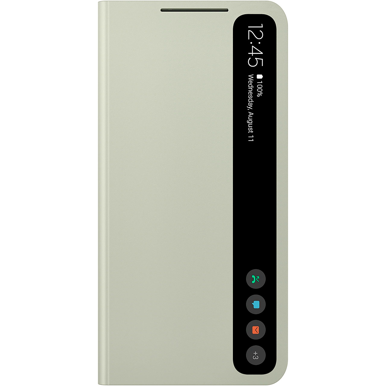 Чохол SAMSUNG Smart Clear View Cover для Galaxy S21 FE Olive Green (EF-ZG990CMEGRU)