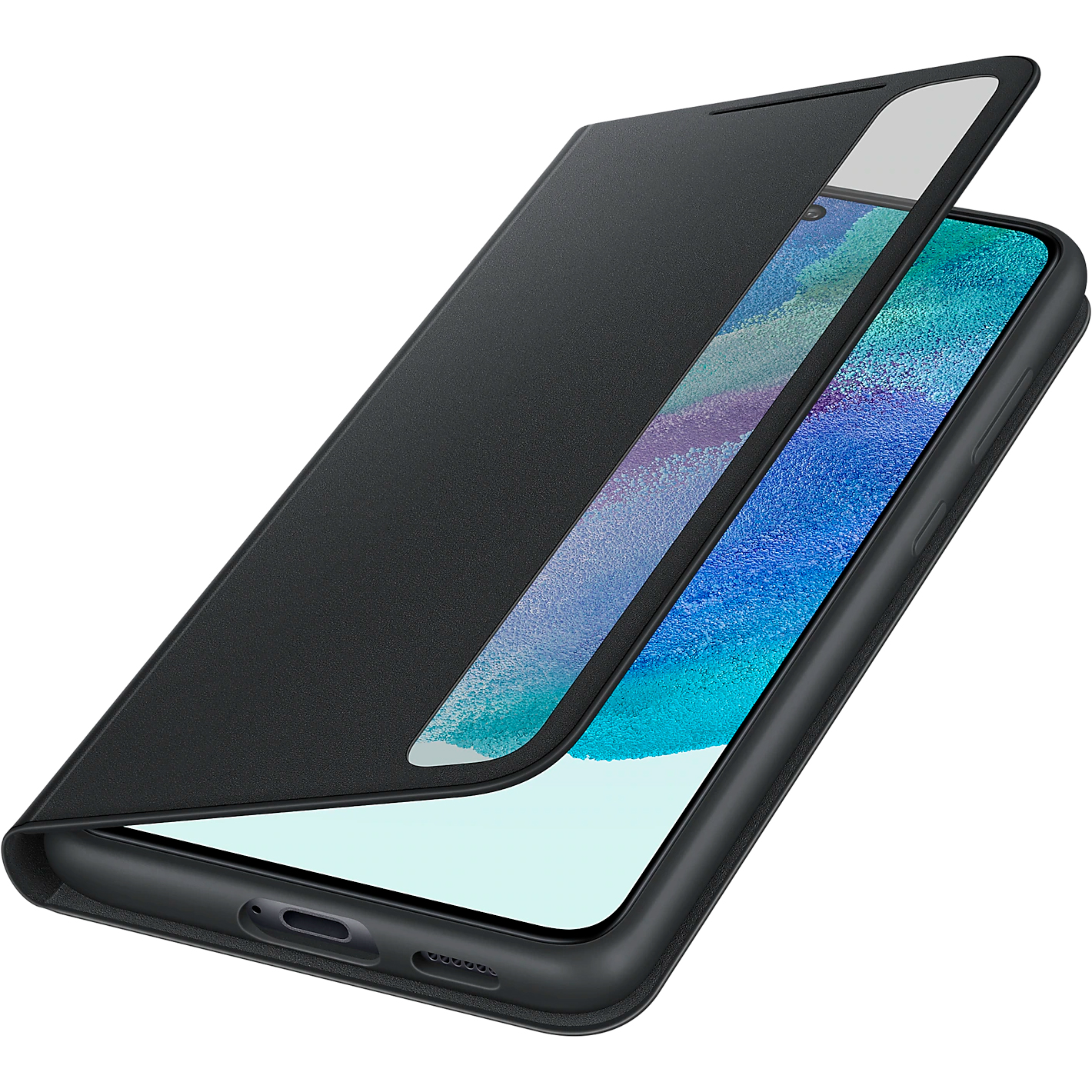Чохол SAMSUNG Smart Clear View Cover для Galaxy S21 FE Dark Gray (EF-ZG990CBEGRU)