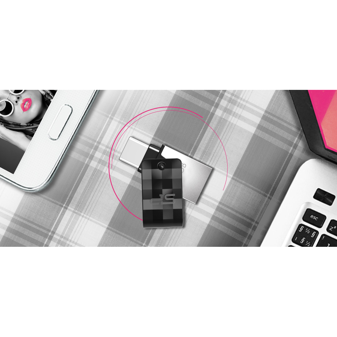 Флешка 32GB SILICON POWER Mobile C31 USB 3.2 Type-C/USB-A (SP032GBUC3C31V1K)