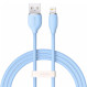 Кабель BASEUS Jelly Liquid Silica Gel Fast Charging Data Cable USB to iPhone 2.4A 1.2м Blue (CAGD000003)