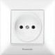 Розетка электрическая PANASONIC Arkedia Slim 2P Complete White (WNTC02012WH-UA)