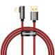 Кабель BASEUS Legend Series Elbow Fast Charging Data Cable USB to iP 1м Red (CACS000009)