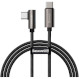 Кабель BASEUS Legend Series Elbow Fast Charging Data Cable Type-C 100W 2м Black (CATCS-A01)