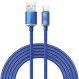 Кабель BASEUS Crystal Shine Series Fast Charging Data Cable USB to Type-C 100W 2м Blue (CAJY000503)