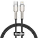 Кабель BASEUS Cafule Metal Data Cable Type-C to Lightning PD 20W 0.25м Black (CATLJK-01)