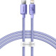 Кабель BASEUS Crystal Shine Series Fast Charging Data Cable Type-C to iP 20W 2м Purple (CAJY000305)