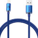 Кабель BASEUS Crystal Shine Series Fast Charging Data Cable USB to iP 2.4A 1.2м Blue (CAJY000003)