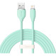 Кабель BASEUS Jelly Liquid Silica Gel Fast Charging Data Cable USB to iP 2.4A 2м Green (CAGD000106)