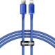 Кабель BASEUS Crystal Shine Series Fast Charging Data Cable Type-C to iP 20W 1.2м Blue (CAJY000203)