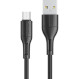 Кабель USAMS US-SJ502 U68 Micro Charging & Data Cable 1м Black (SJ502USB01)