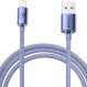 Кабель BASEUS Crystal Shine Series Fast Charging Data Cable USB to iP 2.4A 2м Purple (CAJY000105)