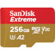 Карта памяти SANDISK microSDXC Extreme 256GB UHS-I U3 V30 A2 Class 10 + SD-adapter (SDSQXAV-256G-GN6MA)