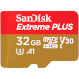 Карта пам\'яті SANDISK microSDHC Extreme Plus 32GB UHS-I U3 V30 A1 Class 10 + SD-adapter (SDSQXBG-032G-GN6MA)