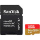 Карта памяти SANDISK microSDXC Extreme 64GB UHS-I U3 V30 A2 Class 10 + SD-adapter (SDSQXAH-064G-GN6AA)