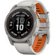 Смарт-годинник GARMIN Fenix 7 Pro Sapphire Solar 47mm Titanium with Fog Gray/Ember Orange Band (010-02777-21)