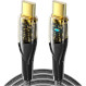 Кабель ESSAGER Interstellar Transparent Design Charging Cable Type-C to Type-C 100W 1м Black (EXCTT1-XJ01-P)