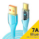 Кабель ESSAGER Interstellar Transparent Design Charging Cable USB-A to Type-C 100W 1м Blue (EXCT-XJ03-P)