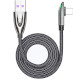 Кабель ESSAGER Bullet Train Cable 6A 66W USB-A to Type-C 1м Black (EXCT-FXH01)