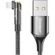 Кабель ESSAGER Universal 180° Rotate Charging Cable 2.4A USB to Lightning 1м Black (EXCL-WX01)