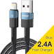 Кабель ESSAGER Star Fast Charging Data Cable 2.4A USB-A to Lightning 2м Blue (EXCL-XCA03)