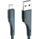 Кабель ESSAGER Rousseau Fast Charging Cable 2.4A USB-A to Lightning 0.25м Black (EXCL-LSB01)