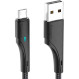 Кабель ESSAGER Rousseau Fast Charging Cable 2.4A USB-A to Micro-USB 1м Black (EXCM-LS01)