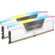 Модуль памяти CORSAIR Vengeance RGB White DDR5 6000MHz 64GB Kit 2x32GB (CMH64GX5M2B6000C40W)