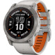 Смарт-часы GARMIN Fenix 7X Pro Sapphire Solar 51mm Titanium with Fog Gray/Ember Orange Band (010-02778-15/64)