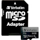 Карта пам\'яті VERBATIM microSD Pro 64GB UHS-I U3 V30 A2 Class 10 + SD-adapter (47042)