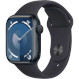 Смарт-часы APPLE Watch Series 9 GPS 41mm Midnight Aluminum Case with Midnight Sport Band S/M (MR8W3QP/A)